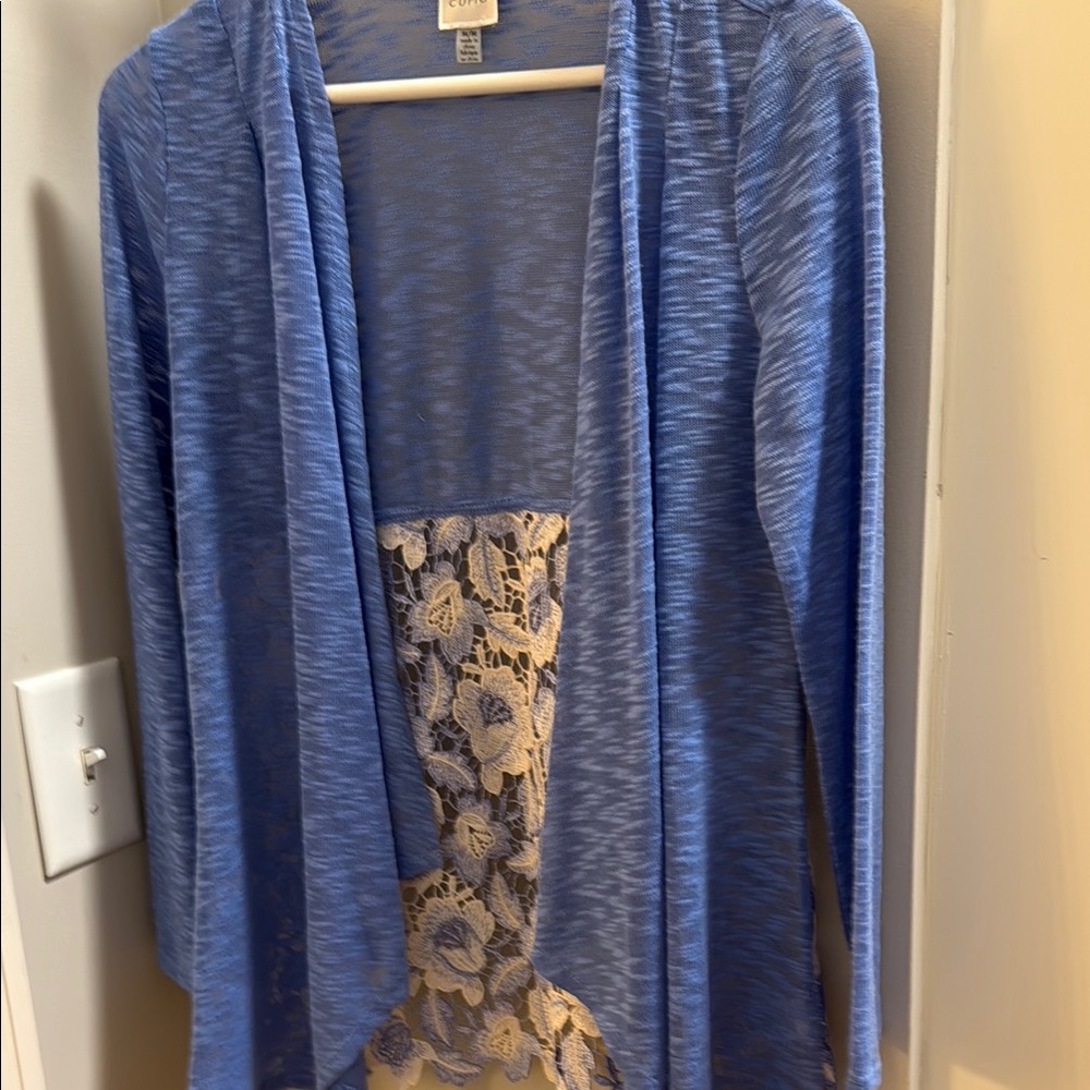 Blue Lace Cardigan